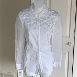 Rena Lange White Blouse